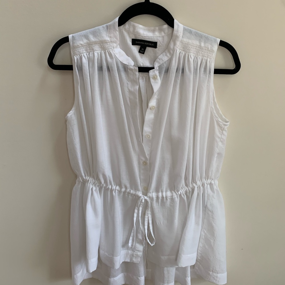 White banana republic romper